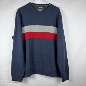 IZOD Men's Advantage Performance Colorblock Crewneck Medium Pullover Sweatshirt